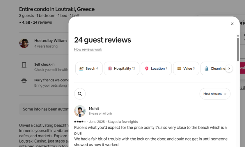 AirBnB Reviews